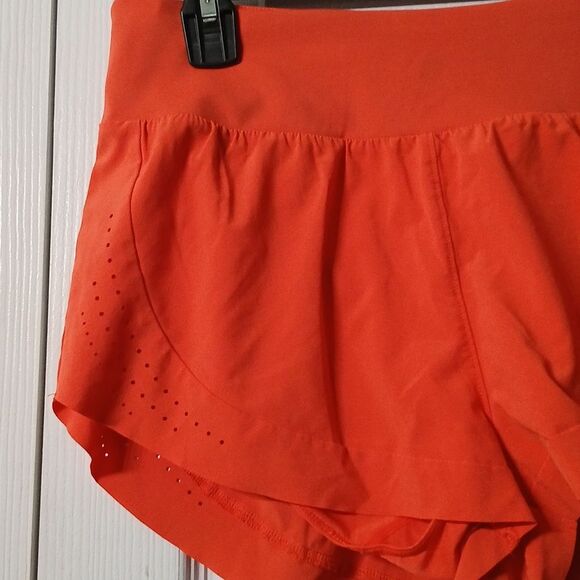 Joylab Orange High-Waisted Laser Cut workout running Shorts Sz S NWOT - Picture 2 of 7